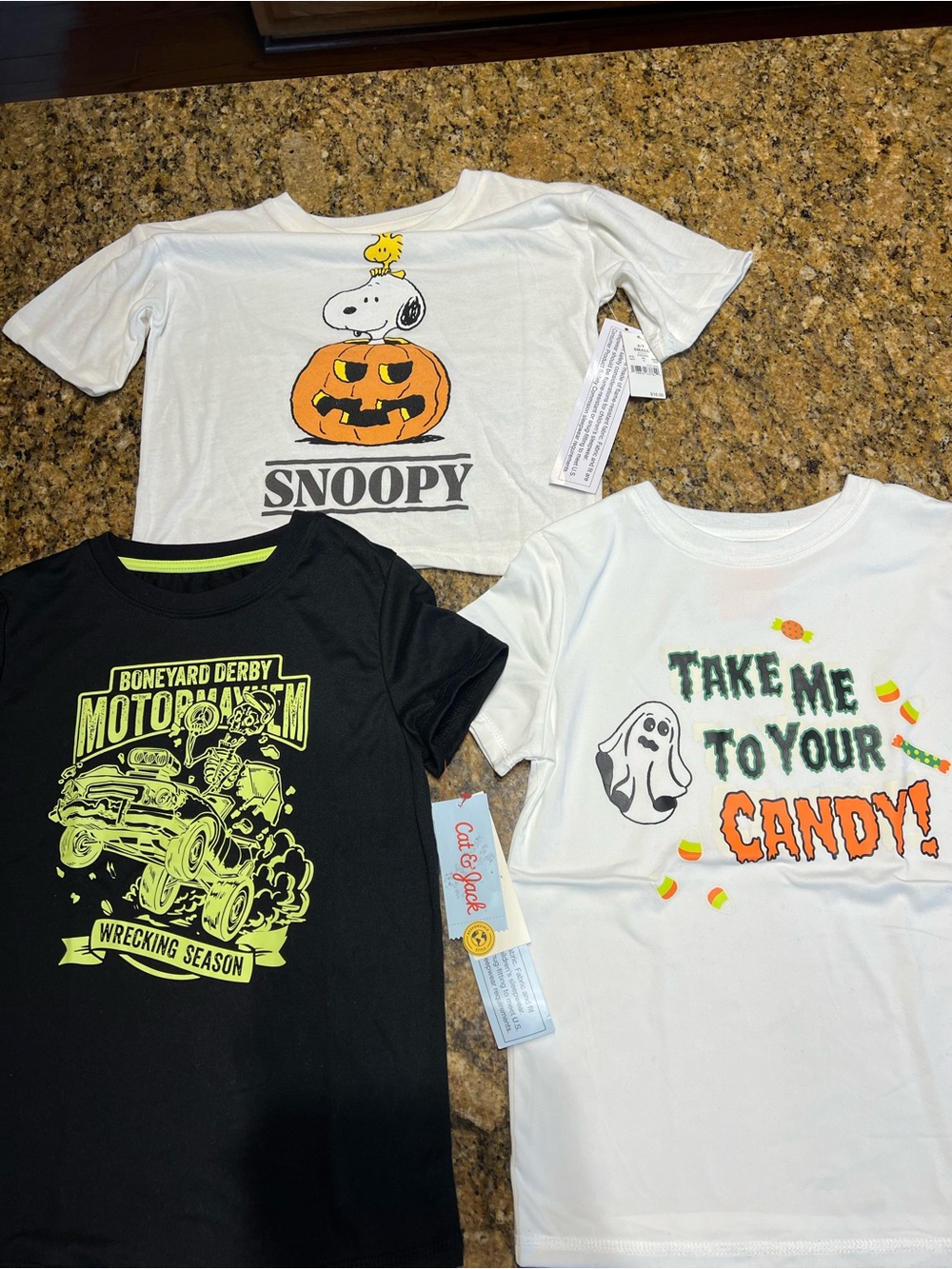 Snoopy White Kids Halloween T-Shirt - Peanuts